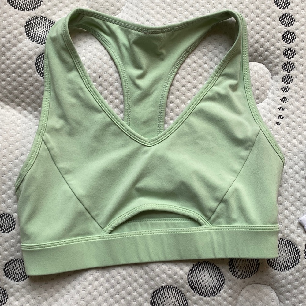 FABLETIC S GREEN SPORTS BRA